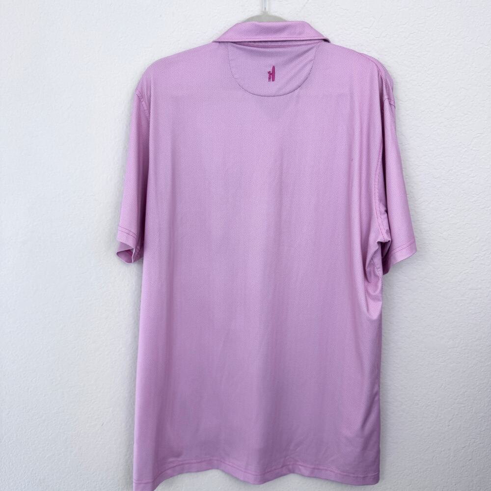 Johnnie-O Mens Poe Polo Shirt Size L JMPO4110 Active Summer Casual Pink - Picture 3 of 8